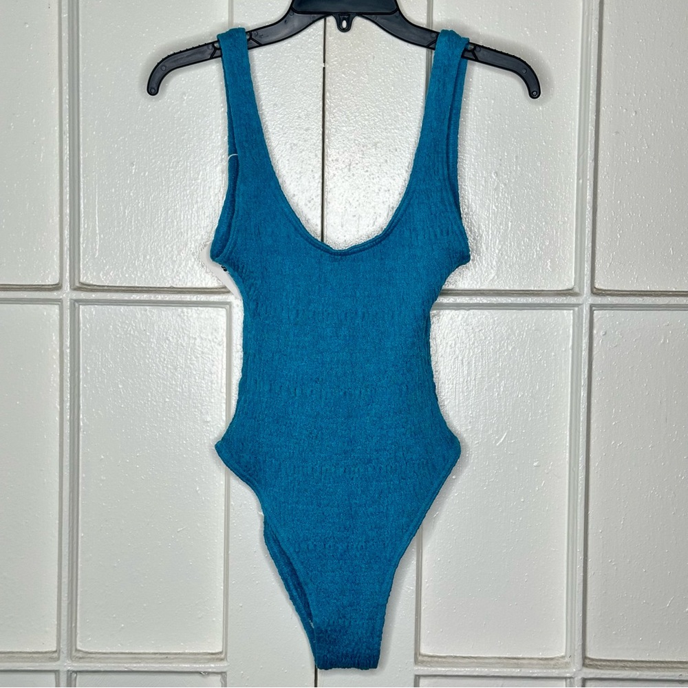 Pepper Vally Swimwear Onepiece Monochrome Aegean Blue